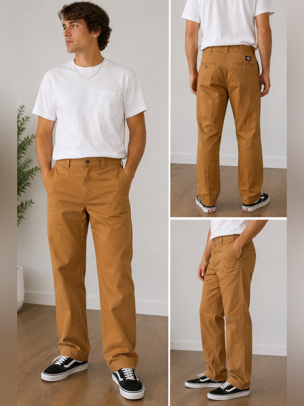 Dickies Skateboarding‎ Pants 31x30 Brown Copper Workwear Chino Skate Pants